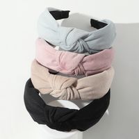 European And American New Style Wide-brimmed Fabric Hair Accessories Knotted Headband main image 4