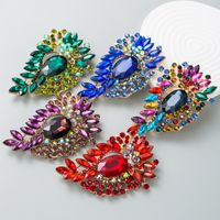 European And American Alloy Diamond-studded Flower Brooch Female Wholesale main image 1