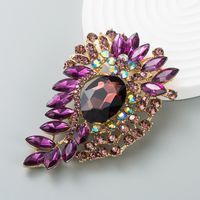 European And American Alloy Diamond-studded Flower Brooch Female Wholesale main image 7