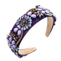 Europäische Und Amerikanische Mode-barock-retro-palast-stil Blumenstrass-stirnband main image 6