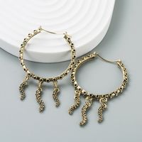 European And American Creative Exaggerated Alloy Geometric Tassel Earrings main image 3