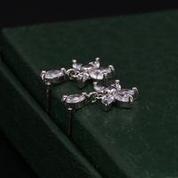 Korean Bow Zircon And Diamonds Earrings Wholesale main image 6