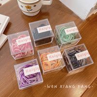 100 Piece Cute Candy Color Tie Head Rubber Band Head Rope main image 4