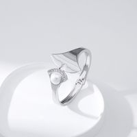 Glossy Irregular Diamond Fashion Open Asymmetrical Pearl Bracelet main image 5