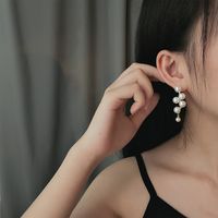 Pearl Tassel Earrings Retro New Fashion Earrings Earrings main image 4
