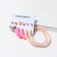6 Pairs Of Sequin Earrings Set European And American Multi-style Earrings Wholesale main image 5