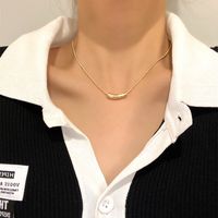 Fashion Personality Lock Pendant Copper Necklace main image 2