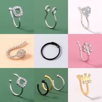 European And American Fashion Trend U-shaped Fake Nose Ring Without Piercing, Nose Nail Piercing Jewelry Manufacturer Wholesale main image 1