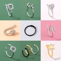 European And American Fashion Trend U-shaped Fake Nose Ring Without Piercing, Nose Nail Piercing Jewelry Manufacturer Wholesale main image 2