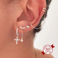 S925 Silver Needle Long Tassel Micro-inlaid Zircon Earrings main image 4