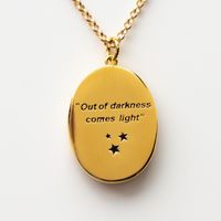 European And American Oval Brand Pendant Stainless Steel Necklace main image 5
