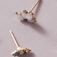 European And American Ersonalized Color Diamond Earrings Set Irregular Earrings Ten-piece Set main image 4