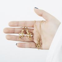 Creative Fashion Personality Snake-shaped Diamond Earrings Necklace Set main image 1