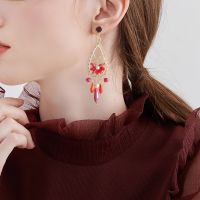 Autumn And Winter Retro Simple Long Section Hollow Flower Women's Earrings main image 2