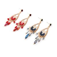 Autumn And Winter Retro Simple Long Section Hollow Flower Women's Earrings main image 6