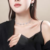 Women's Fashion Twisted Splicing Necklace And Earring Set main image 2