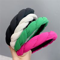 Autumn And Winter Twisted Headband Color New Headband Retro Mesh Temperament Headdress main image 5