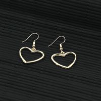 Japanese And Korean Fresh Ear Jewelry Harajuku Hollow Heart-shaped Earrings Soft Girl Earrings Women's Ear Studs Direct Wholesale main image 4