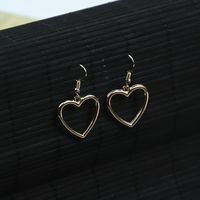 Japanese And Korean Fresh Ear Jewelry Harajuku Hollow Heart-shaped Earrings Soft Girl Earrings Women's Ear Studs Direct Wholesale main image 5