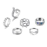 Fashion Women's Jewelry Dripping Love Snake Ring 6-piece Set main image 6