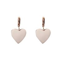 White Heart Earrings Temperament Exaggerated Atmosphere High-end Ear Jewelry main image 6