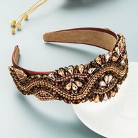 European And American Baroque Gem Decoration Retro Full Diamond Headband sku image 4