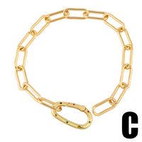 Fashion Hollow Geometric Round Lightning Copper Bracelet Wholesale sku image 3