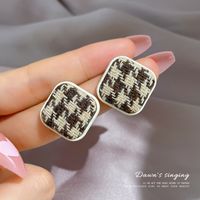 New Trendy Simple Fruit Earrings Autumn And Winter Flocking Cute Earrings sku image 7