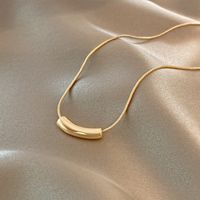 Fashion Personality Lock Pendant Copper Necklace sku image 1