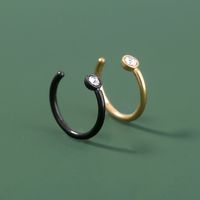 Fashion Non-porous Piercing U-shaped Metal Nose Ring Men And Women Fake Nose Clip Jewelry Wholesale sku image 8