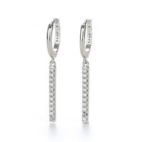 European And American S925 Silver Needle Tassel Fashion Earrings sku image 2