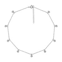 Simple S925 Silver Micro-inlaid Zircon Necklace Wholesale sku image 2