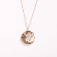 Sun Moon Round Copper Necklace Wholesale sku image 1