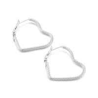 Fashion Heart Plating Titanium Steel 18K Gold Plated Earrings sku image 1