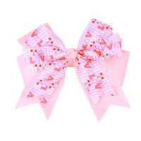 Fashion Children's Hairpin Multi-layer Dovetail Bowknot Girl Duckbill Clip Headdress sku image 7