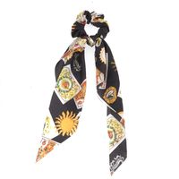 Foulard En Soie Noeud Papillon En Tissu Noeud Papillon Chouchou Avec Banderole De Fleurs Françaises sku image 23