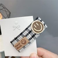 Houndstooth College Style Bb Clip Korean Style Hair Accessories Pearl Hairpin sku image 1