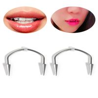 Fashion Stainless Steel Smile Lip Nail Tiger Tooth Nail main image 4