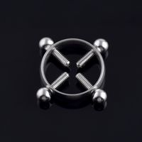 Fashion Geometric Stainless Steel Breast Ring Jewelry main image 6