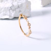 Niche Design Sense Copper Ring Female Trendy Fashion Personality Zircon Index Finger Ring main image 3