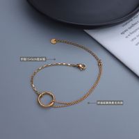Bague Bracelet Boîte Avec Chaîne De Perles Rondes Bracelet En Acier Au Titane main image 3