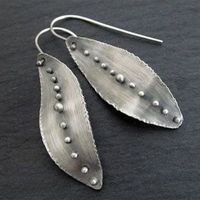 Retro Simple Leaf-shaped Alloy Irregular Earrings Wholesale main image 4