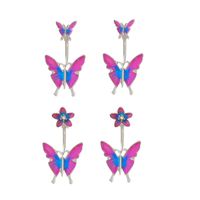 Creative Butterfly Umbilical Nail Dripping Oil Umbilical Button Piercing Jewelry main image 1