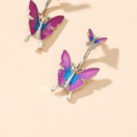 Creative Butterfly Umbilical Nail Dripping Oil Umbilical Button Piercing Jewelry main image 4