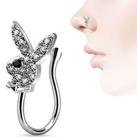 Fashion Geometric Butterfly Fake Nose Ring Three-piece Nose Clip Nose Ring main image 3
