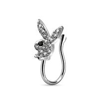 Fashion Geometric Butterfly Fake Nose Ring Three-piece Nose Clip Nose Ring main image 5
