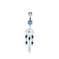 Fashion Steel Belly Button Nail Palm Fashion Belly Button Ring 4-piece Set main image 6