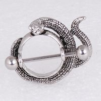 New Retro Snake-shaped Nipple Ring Nipple Nail Wholesale main image 3