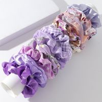 Romantic French Purple New Scrunchy Head Rope Rubber Band main image 3