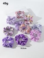 Romantic French Purple New Scrunchy Head Rope Rubber Band main image 6